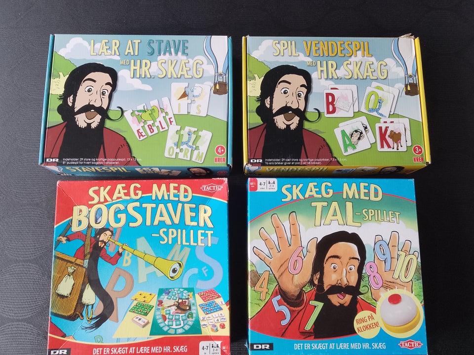 Skæg med bogstaver, Skæg med tal,