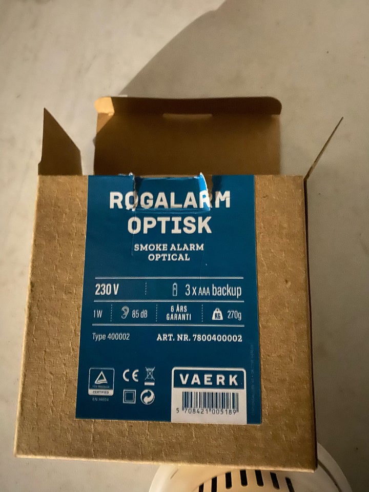 Røgalarm, Optisk