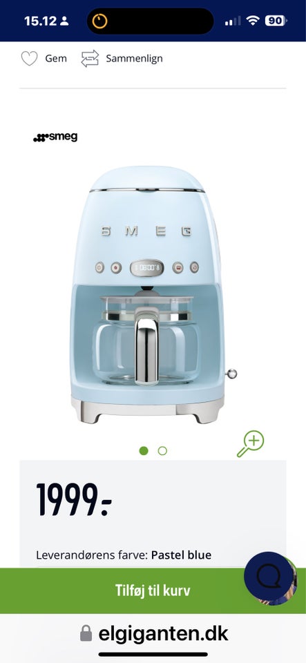 Kaffemaskine Smeg