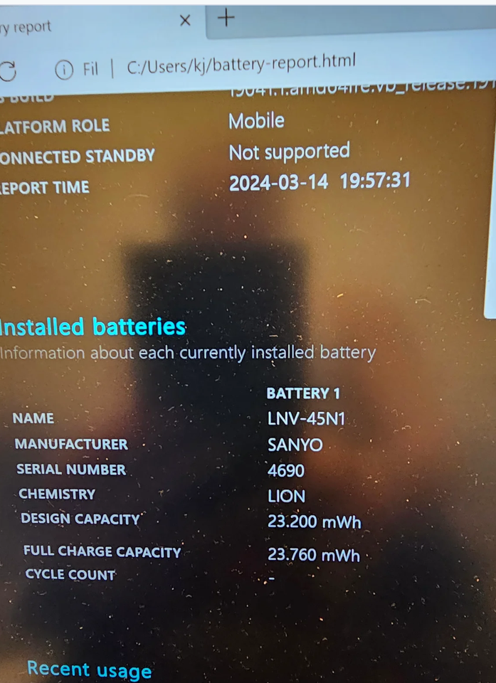 Batteri, Lenovo