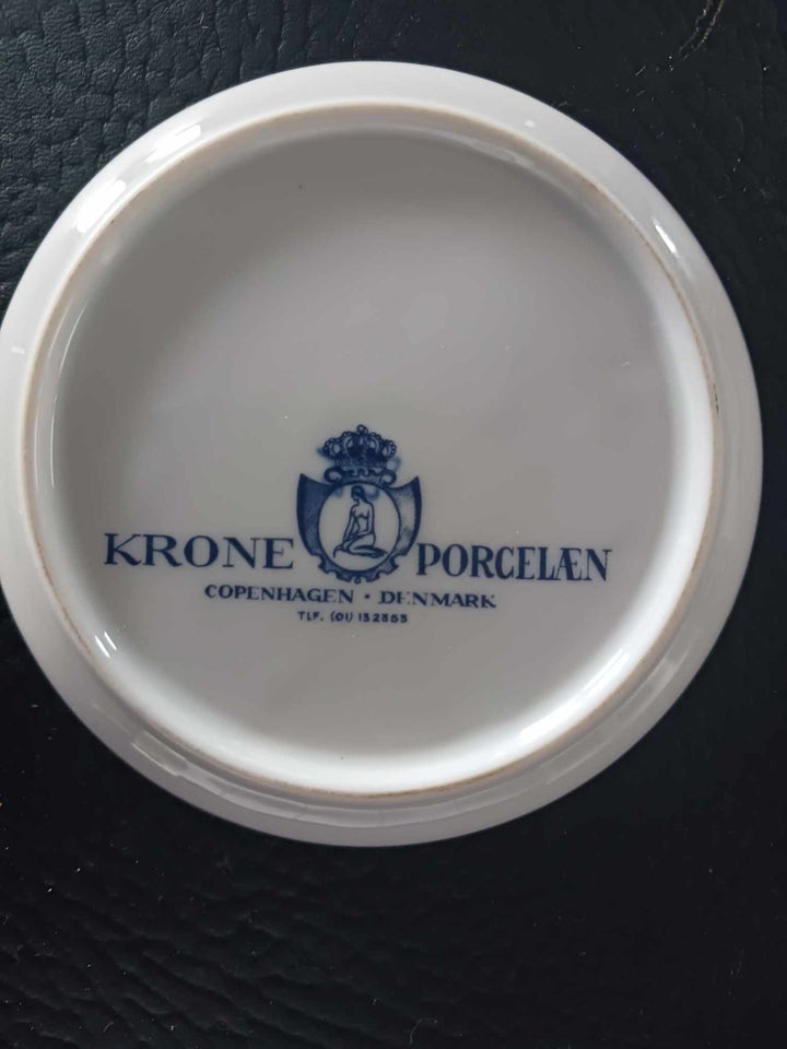 platte krone porcelæn