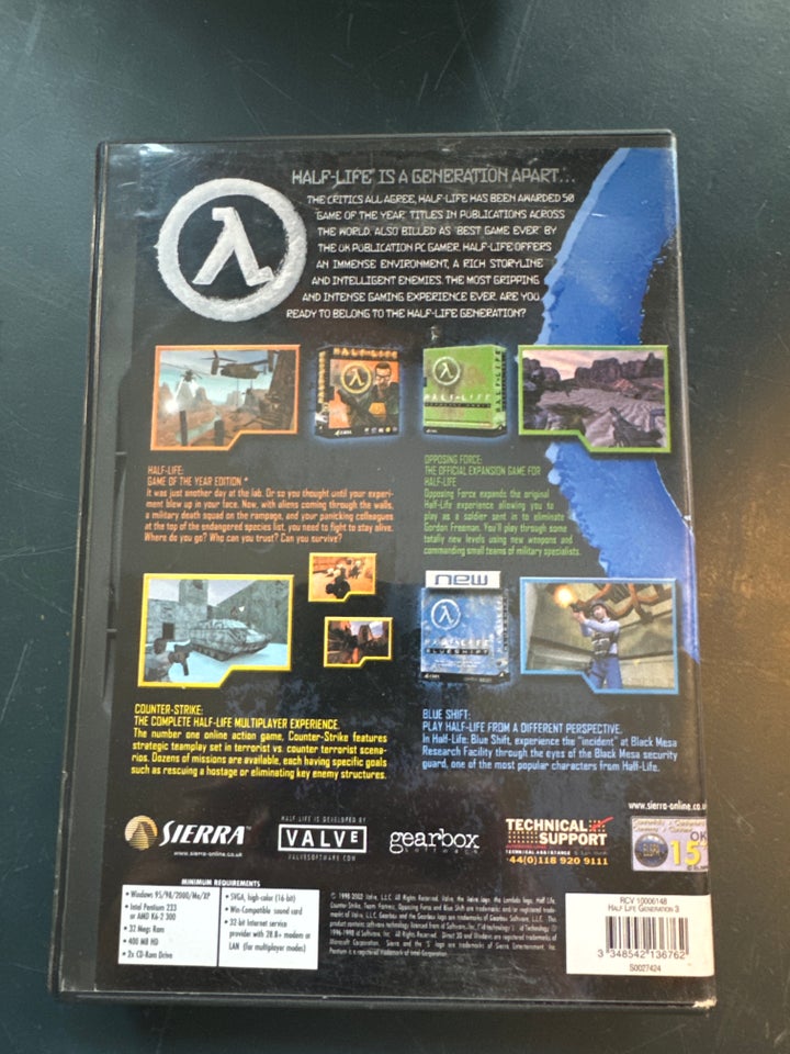 Half-Life Generation Game PC CD ROM