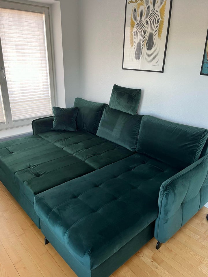 Sovesofa velour 3 pers