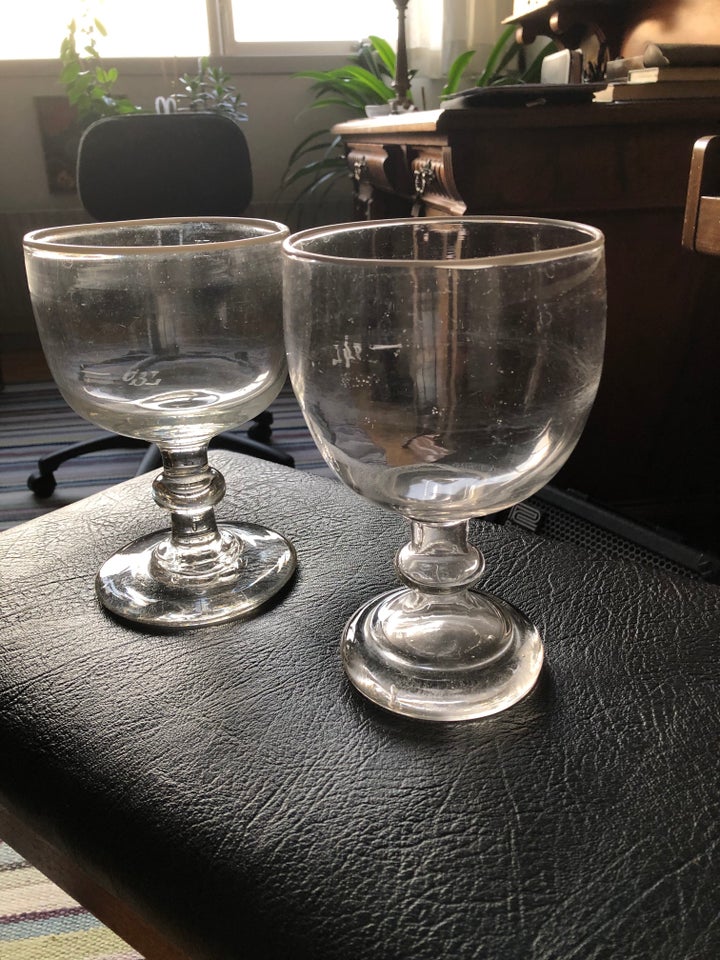 Hvede ølglas, glas, 150 år gl.