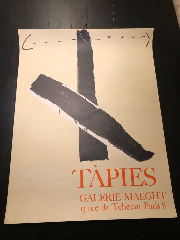 Fransk plakat, Tapies, b: 50 h: 65