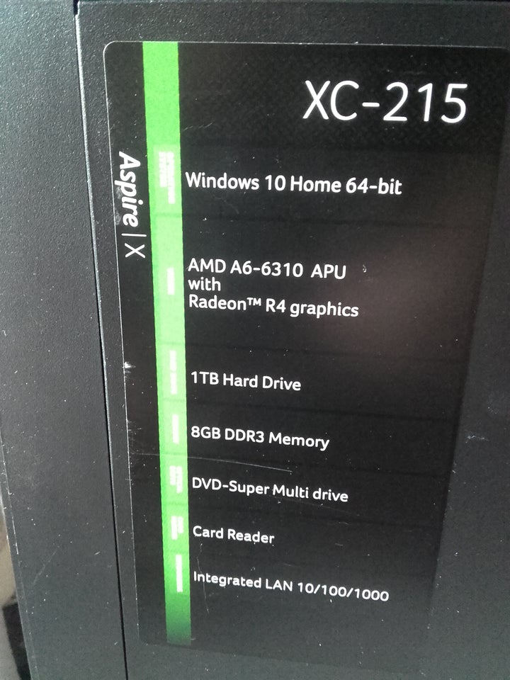 Acer, xc-215, A6-6310 Ghz