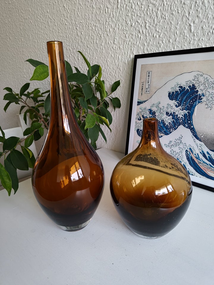 Vase, Brune glasvaser