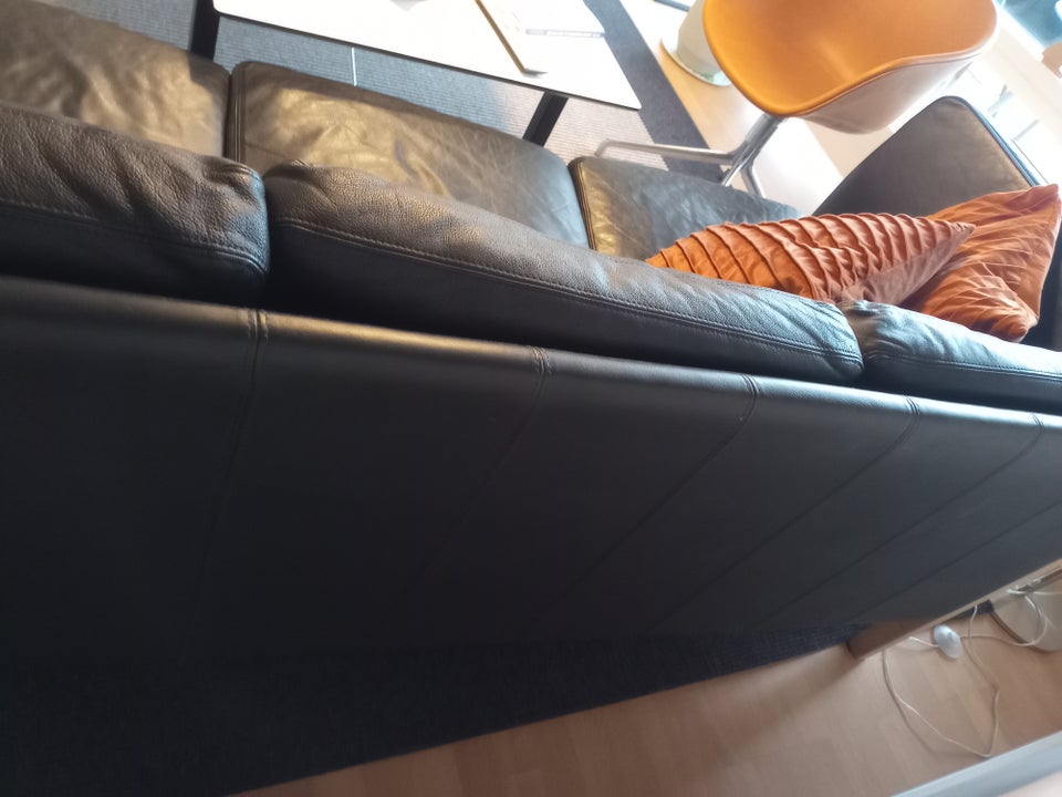 Sofa, læder, 3 pers.