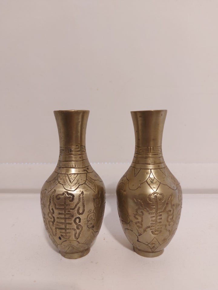 Antikke Kinesiske Messing Vaser -