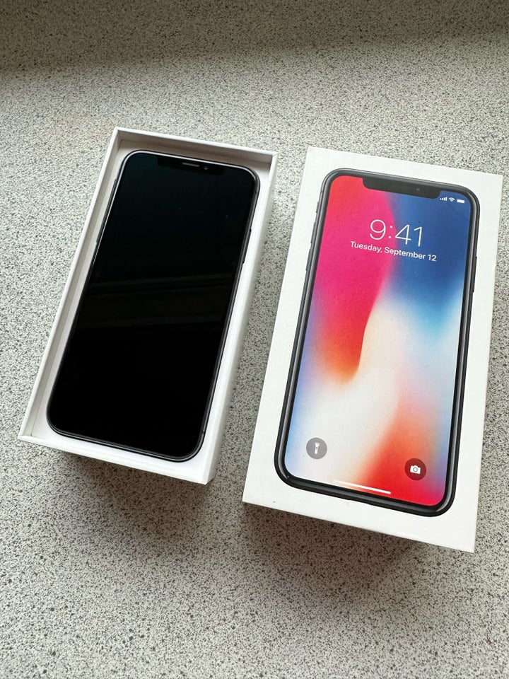 iPhone X, 256 GB, grå