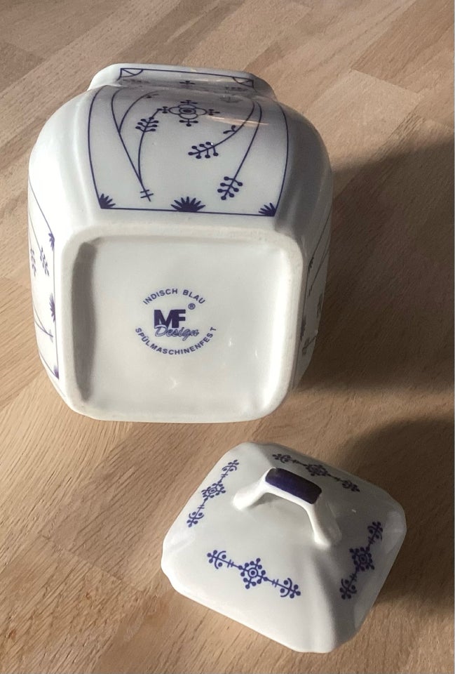 Porcelæn, Krukke med låg. , Tysk