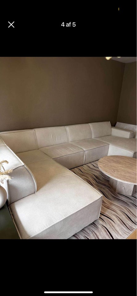U-sofa polyester 6 pers