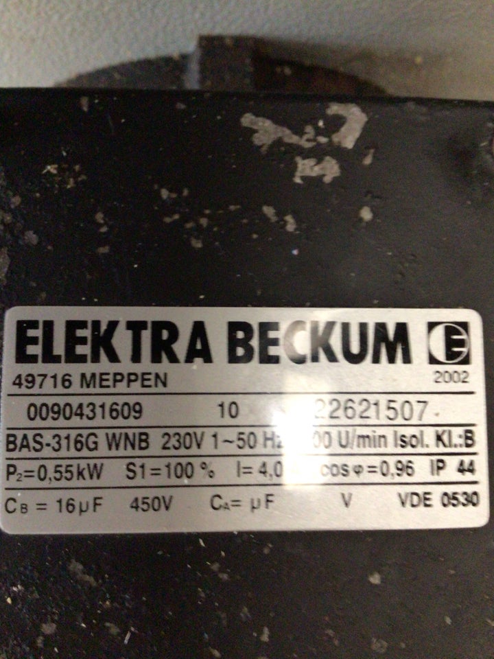 Båndsav Electra backum bas 316 g