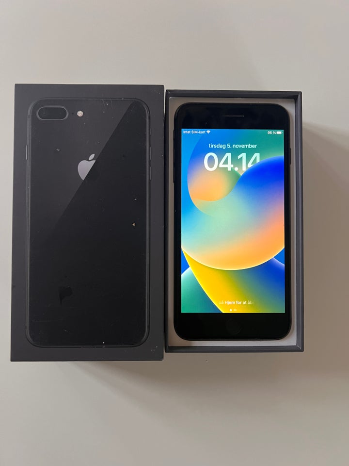 iPhone 8 Plus, 64 GB, grå