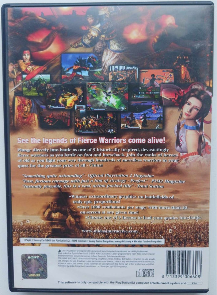 Dynasty Warriors 2 PS2