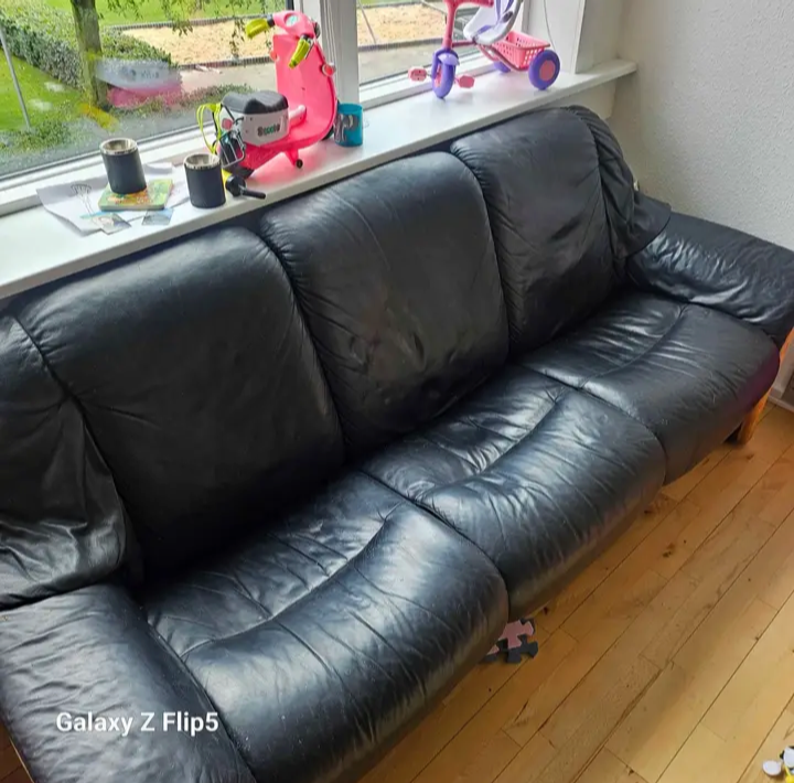 Sofa læder 3 pers