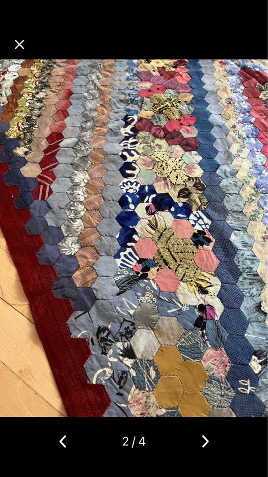 Patchwork sengetæppe , Vintage