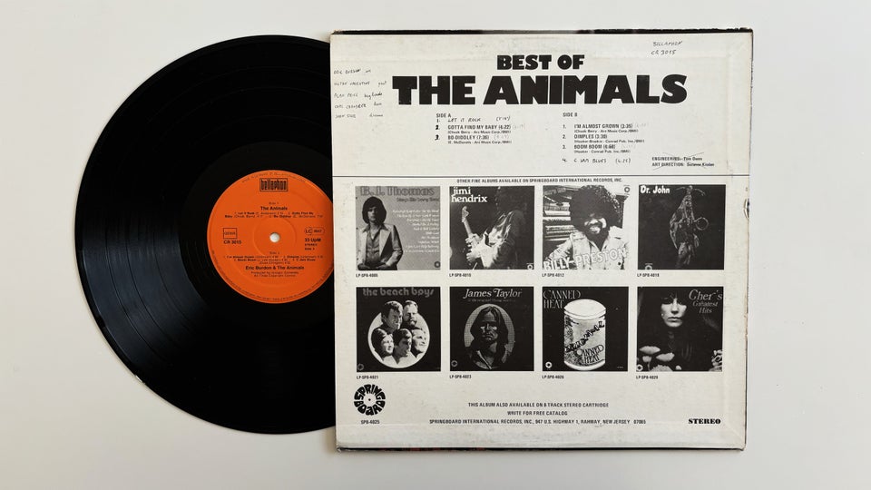 LP, The Animals, Best Of The Animals