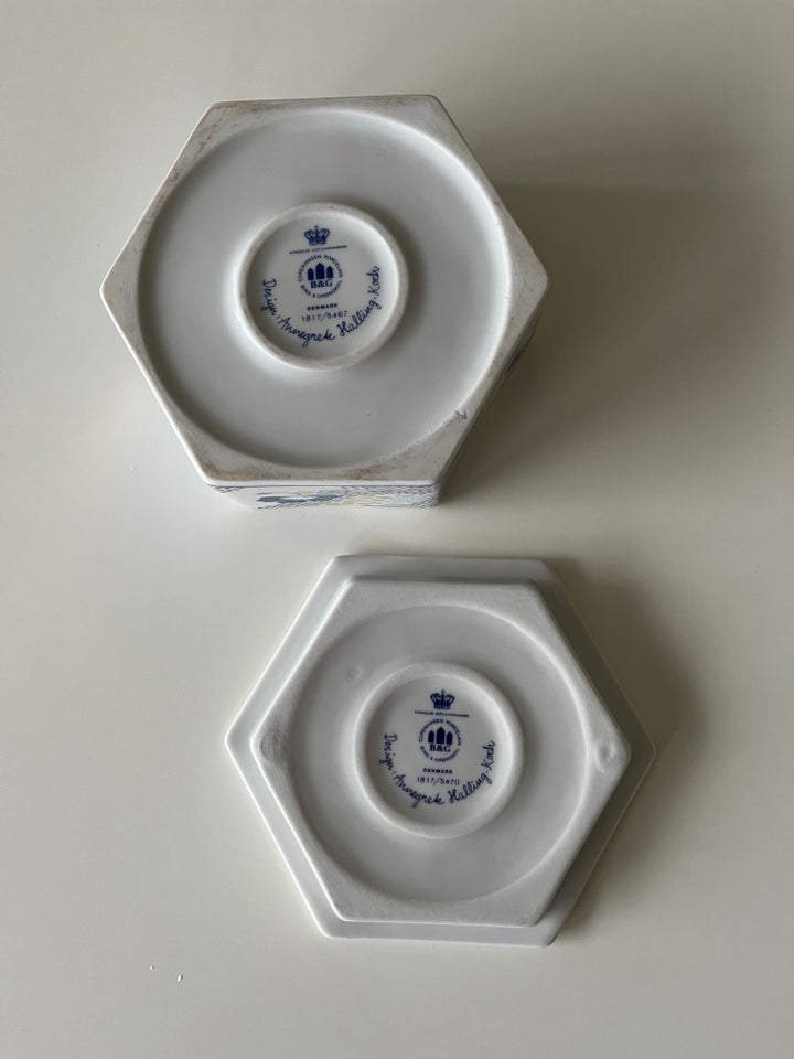 Porcelæn Skål og fyrfadstager