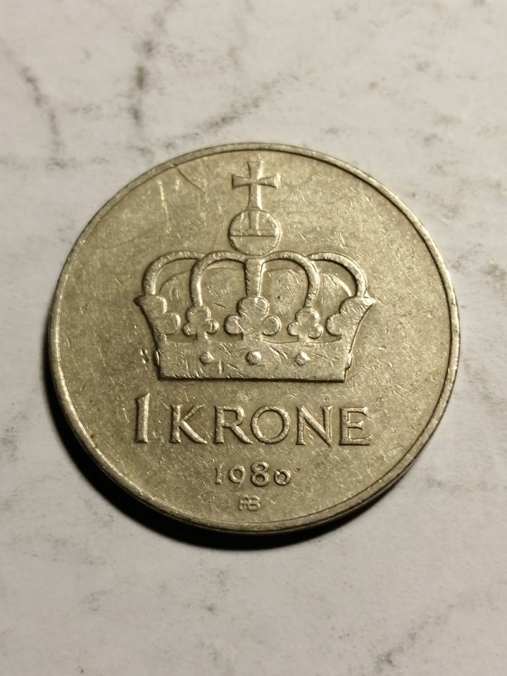 Skandinavien, mønter, 1 krone