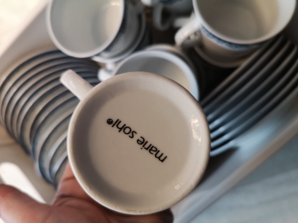 Porcelæn Kaffekop og underkop