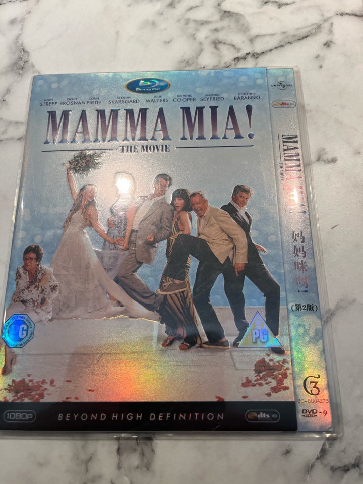 MAMA MIA, DVD, familiefilm