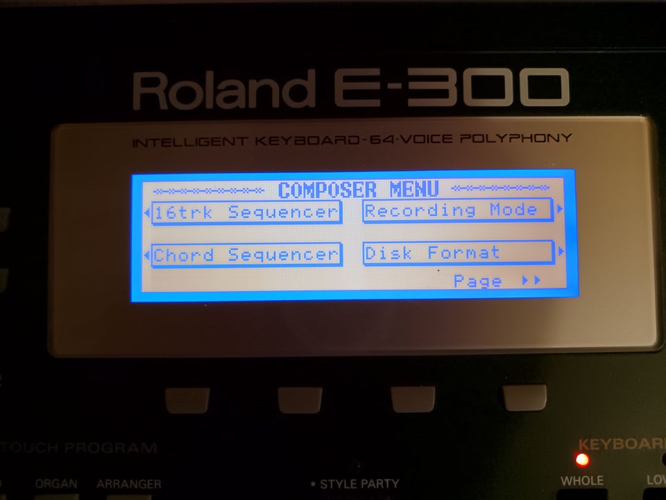 Keyboard, Roland E300