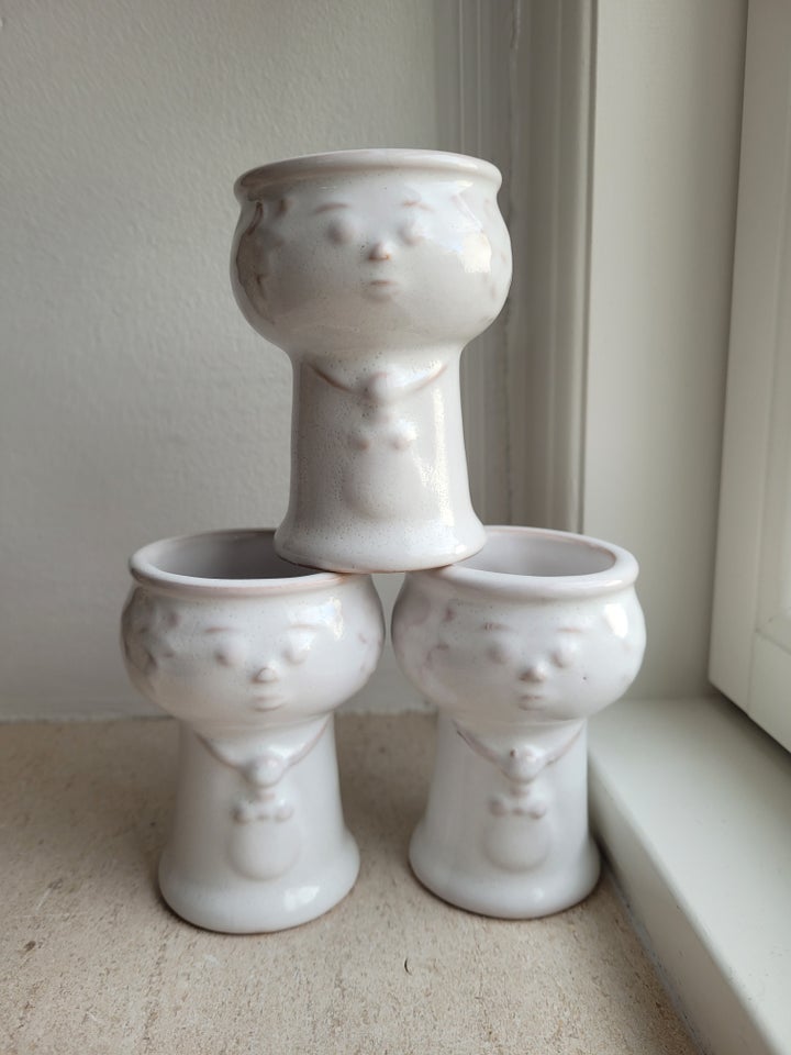 Keramik Vase Krukke Opsats x 3