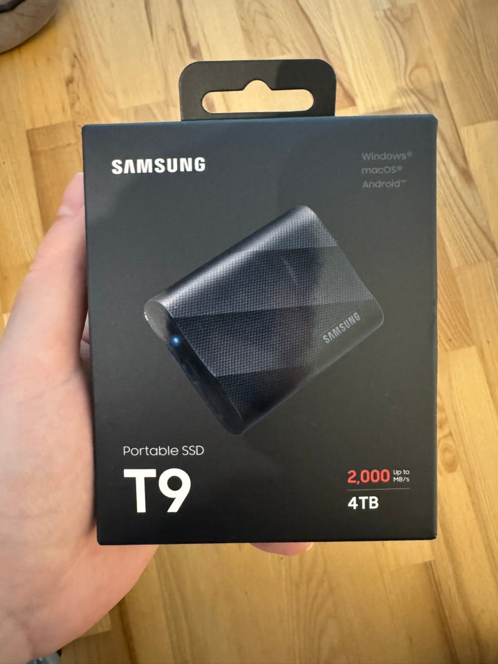 Samsung SSD T9 4TB ekstern 4096 GB