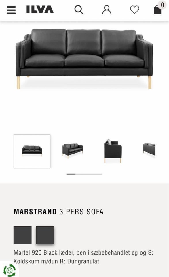 Sofa, 3 pers.