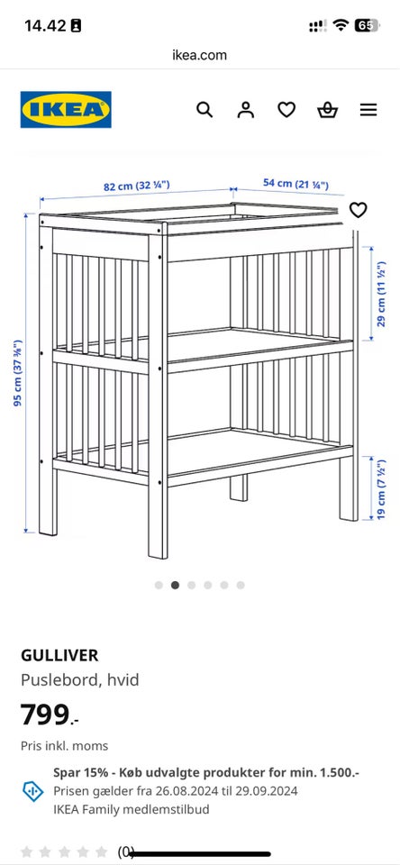 Puslebord IKEA