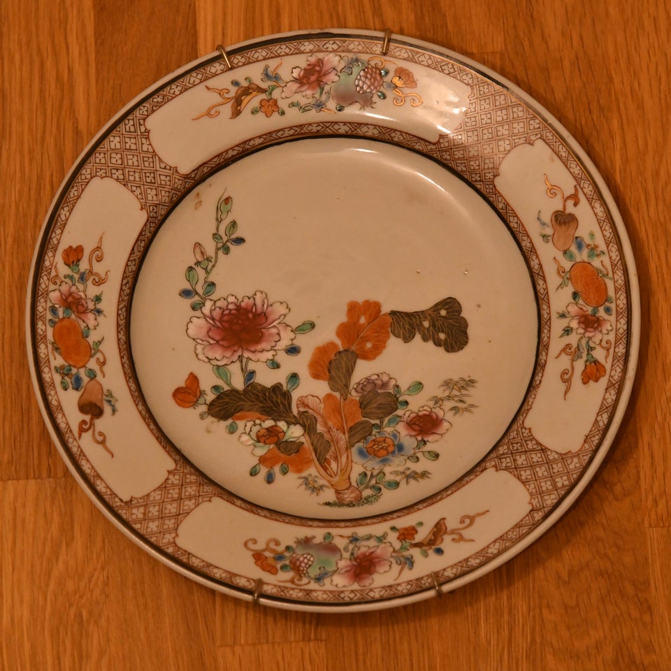 Kinesisk tallerken Porcelæn 234