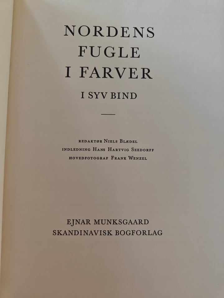 Nordens fugle i farver Bind 1-7