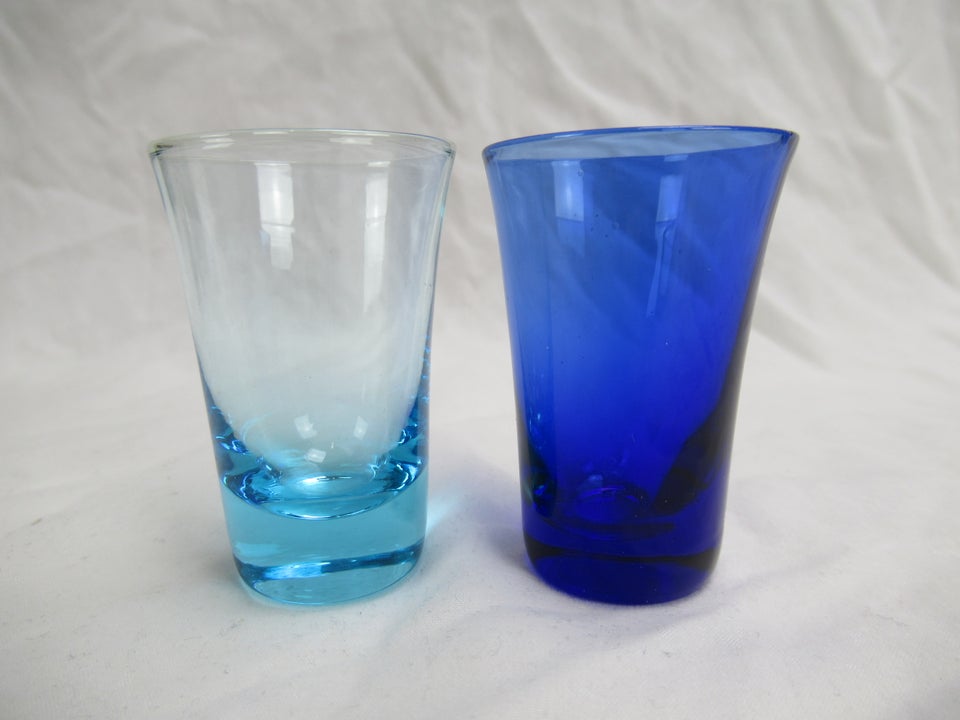 Glas, Shotsglas - gammelt farvet