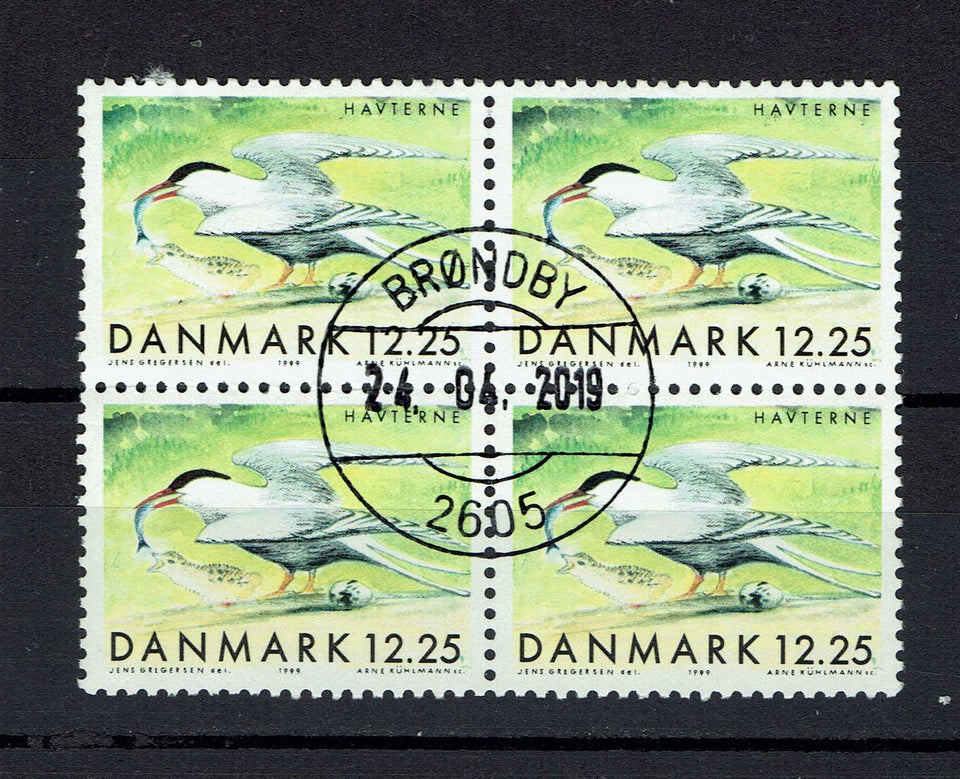 Danmark, stemplet, Havterne ( 5849