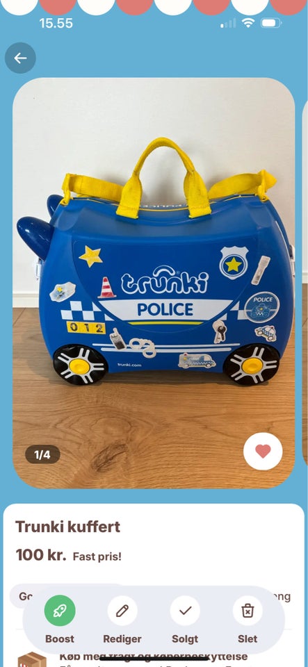 Børnekuffert, Trunki