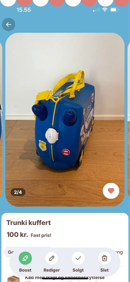 Børnekuffert, Trunki