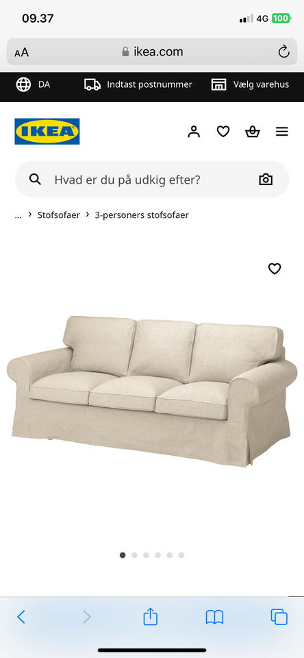 3 per sofa ektorp ikea (2 s...