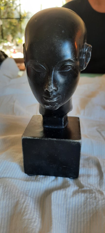 Skulptur af Nefertiti, sort, -