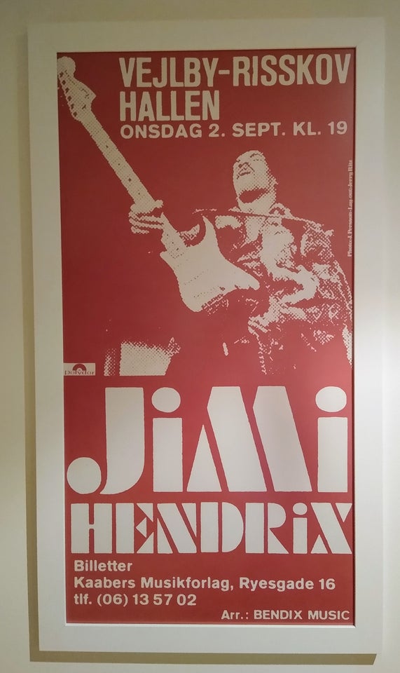 Koncertplakat Jimi Hendrix b: 32