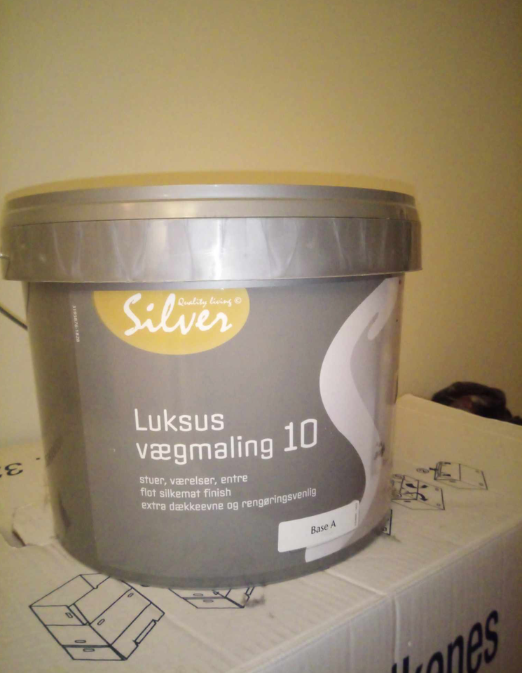 Vægmaling Silver 10 liter