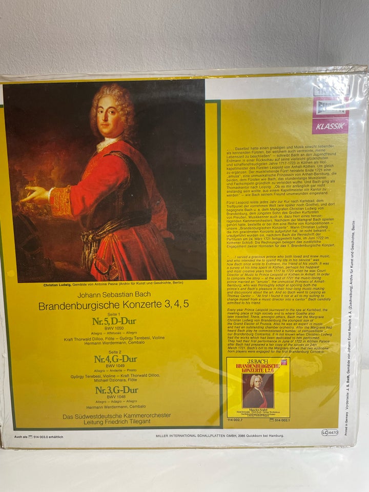 LP, Johann Sebastien Bach,