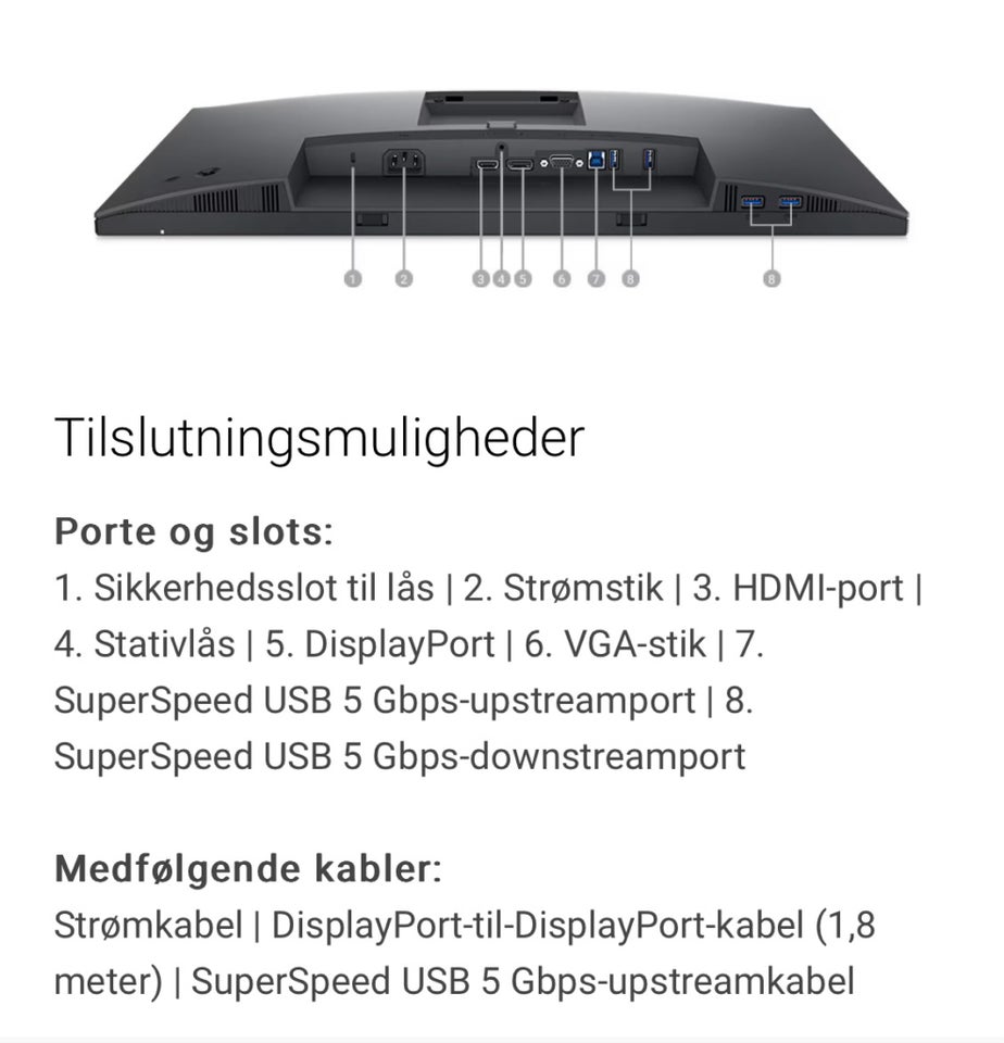 Dell P2422h 24 tommer