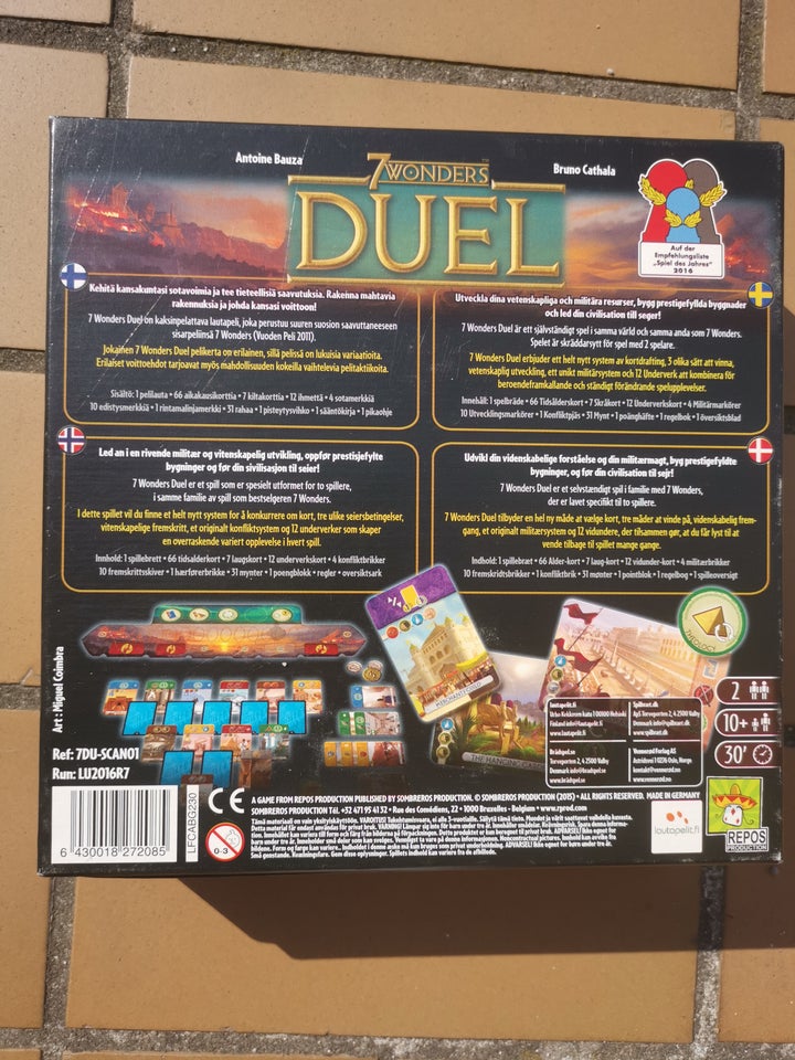 7 Wonders Duel Brætspil brætspil