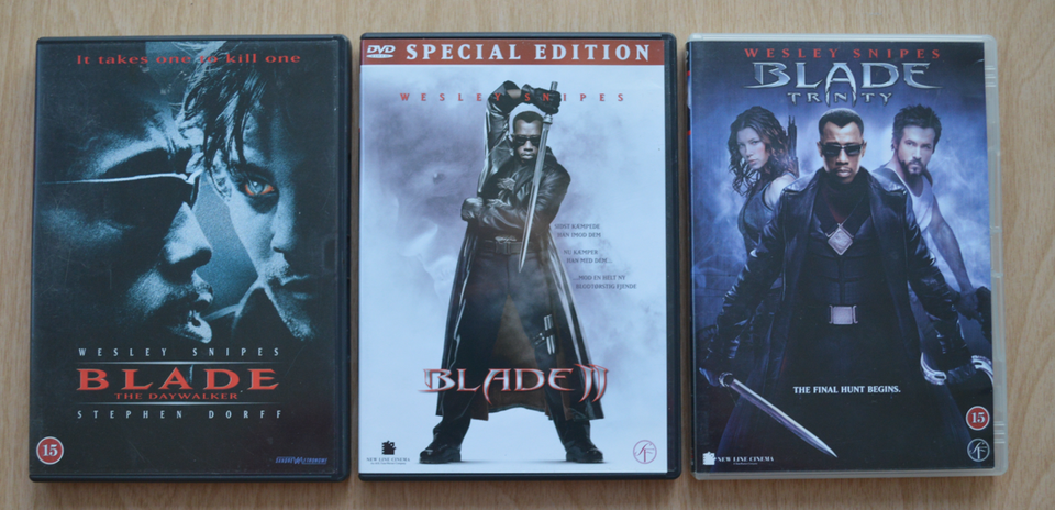 Blade 1-2-3, DVD, action