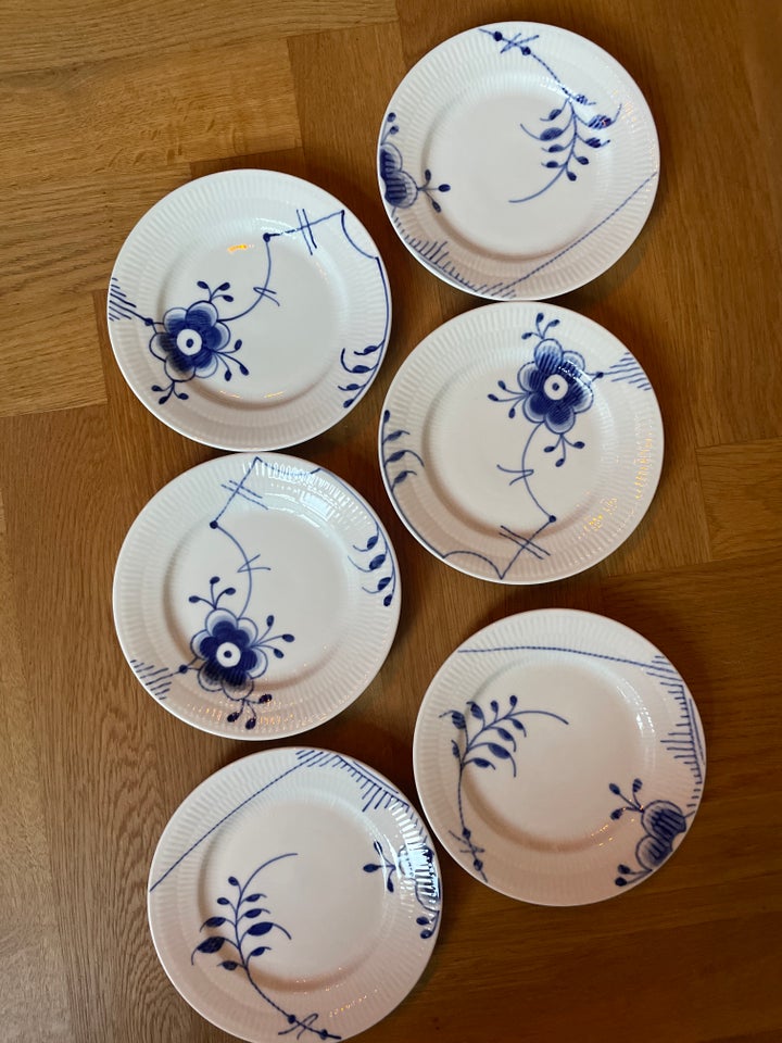 Porcelæn, 6 små tallerkner, Royal