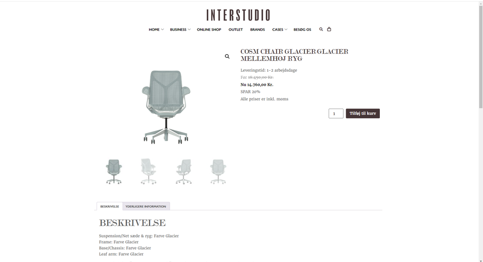 Kontorstol 6 x HERMAN MILLER COSM