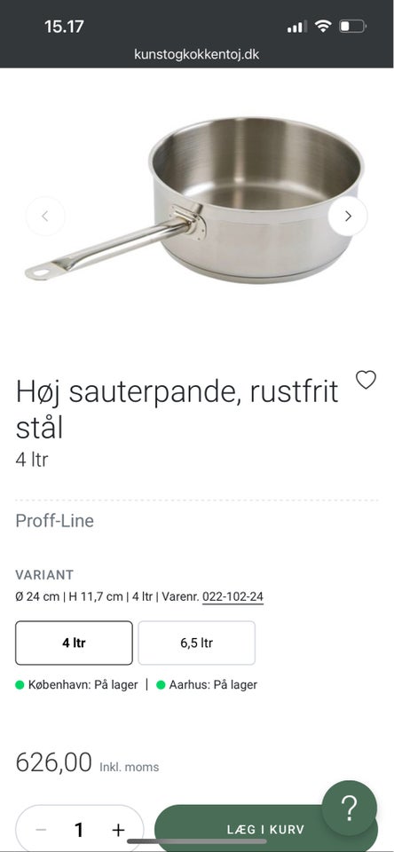 Sauterpande rustfri stål pande,