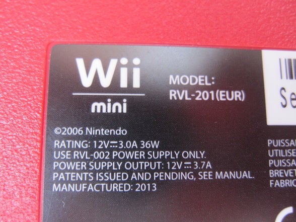 Nintendo Wii, MINI "RVL-201" med