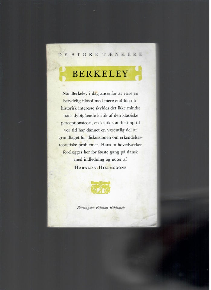 Berkeley, emne: filosofi